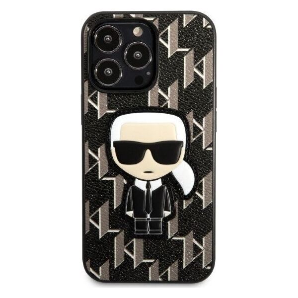 Karl Lagerfeld Etui Karl Lagerfeld KLHCP13LPMNIKBK Apple iPhone 13 Pro hardcase czarny/black Monogram Ikonik Patch