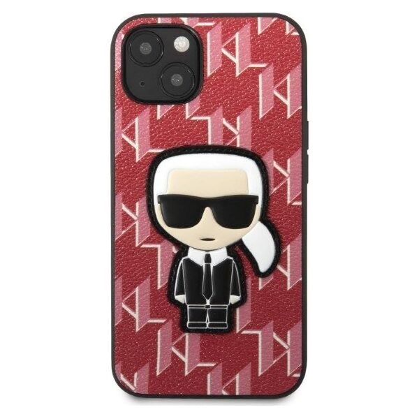 Karl Lagerfeld Etui Karl Lagerfeld KLHCP13MPMNIKPI Apple iPhone 13 hardcase czerwony/red Monogram Ikonik Patch