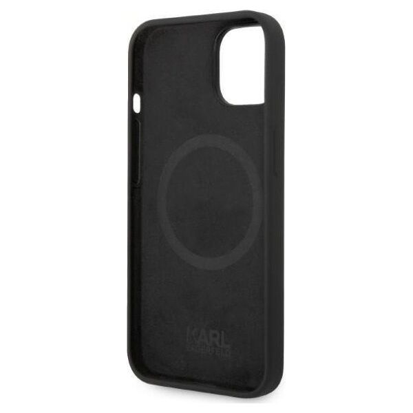 Karl Lagerfeld Etui Karl Lagerfeld KLHMP14MSNCHBCKApple iPhone 14 Plus hardcase czarny/black Silicone Choupette MagSafe