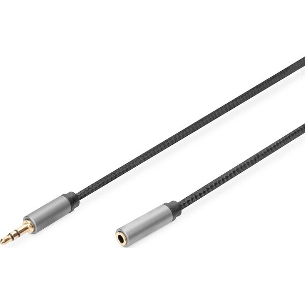 Kabel Digitus Jack 3.5mm - Jack 3.5mm 1.8m czarny (DB-510210-018-S)