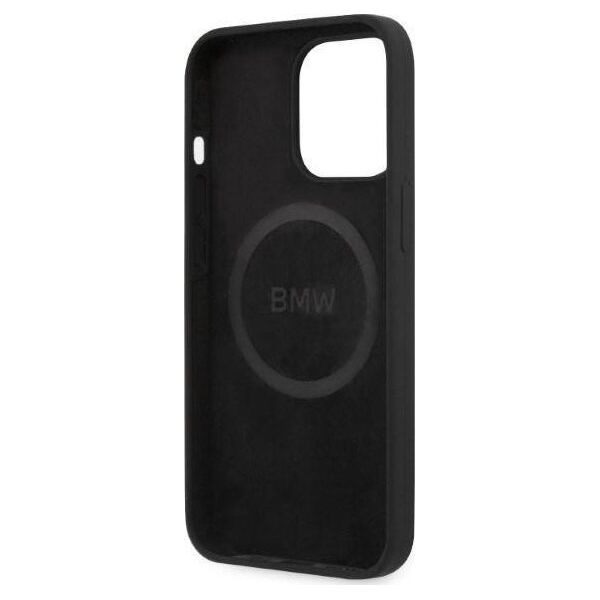 BMW Etui BMW BMHMP13LSLBLBK iPhone 13 Pro / 13 6,1" czarny/black hardcase Silicone Signature Logo Magsafe