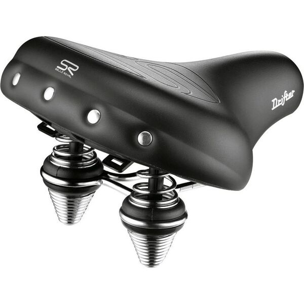 Selle Royal Siodło SELLEROYAL PREMIUM RELAXED 90st. DRIFTER STRENGTEX unisex żelowe + sprężyny czarne (NEW 2023)