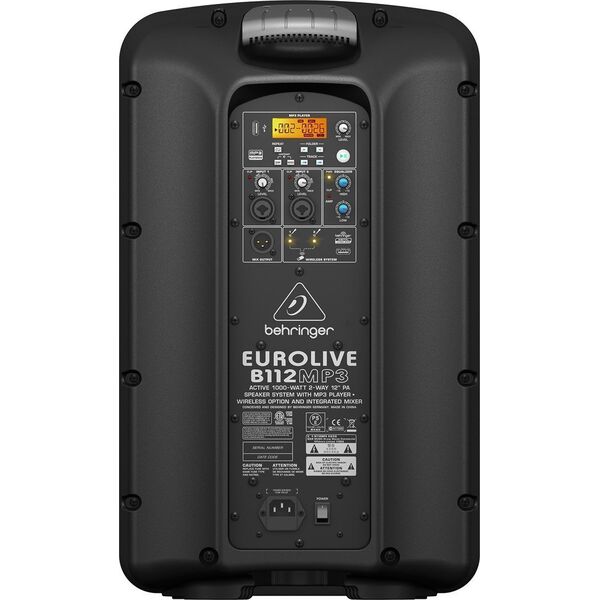 Kolumna Behringer Behringer B112MP3 - Kolumna głośnikowa aktywna 12"