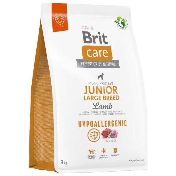 Brit Sucha karma dla psa Care Dog Hypoallergenic Junior Large Lamb 3 kg