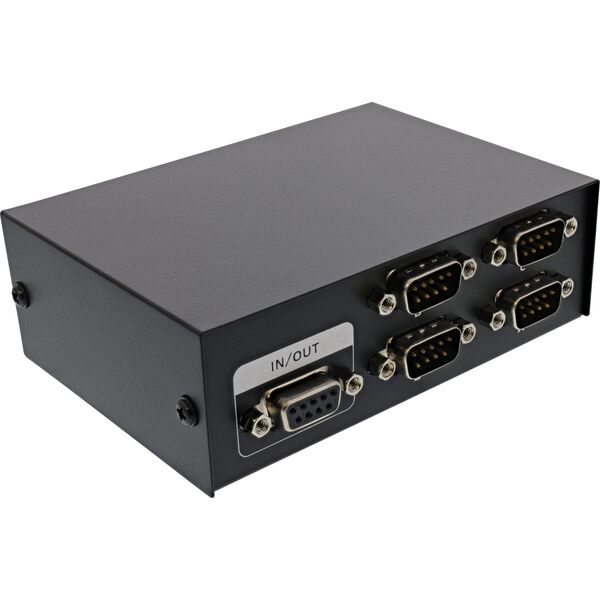 InLine InLine® Serial switch manual 4-port, RS232, 9-pin Sub-D