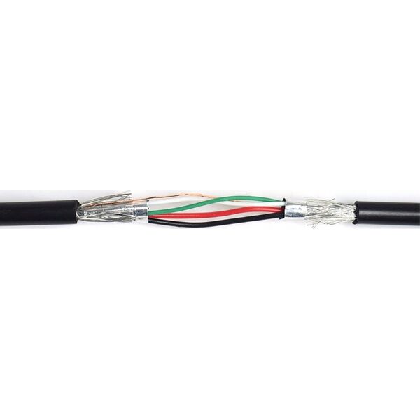 Kabel USB Vention USB-A - USB-B 1 m Czarny (VAS-A16-B100-F)