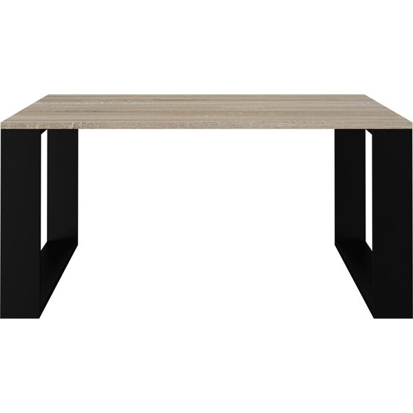 Topeshop STOLIK KAWOWY ŁAWA SALON LOFT MODERN DĄB SONOMA CZERŃ