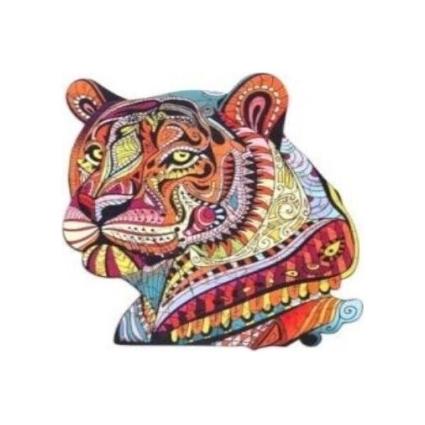 PuzzleOK Puzzle drewniane eko 73 Tajemniczy tygrys A4