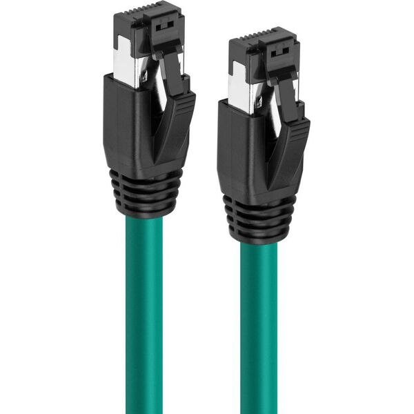 MicroConnect CAT8.1 S/FTP 0,25m Green LSZH