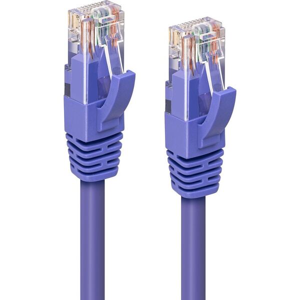 MicroConnect CAT6A UTP 3m Purple LSZH