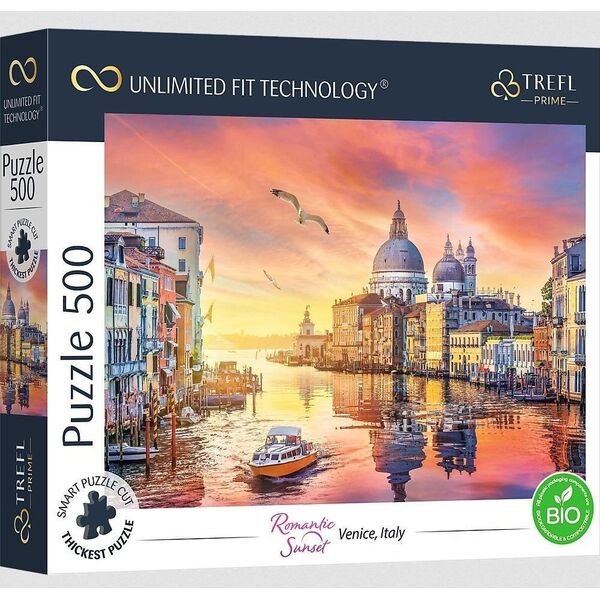 Trefl Puzzle 500 element?w UFT Romantczny zach?d s?o?ca Wenecja, W?ochy