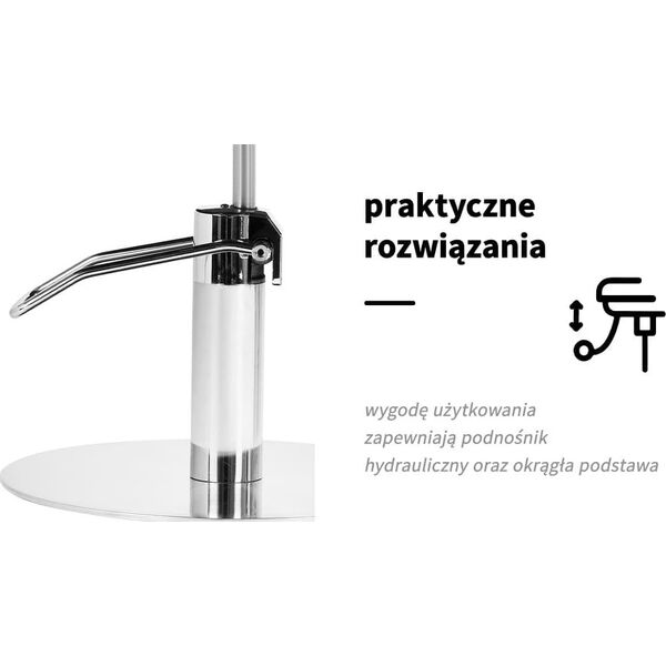 Activeshop Gabbiano fotel fryzjerski Burgos czarny