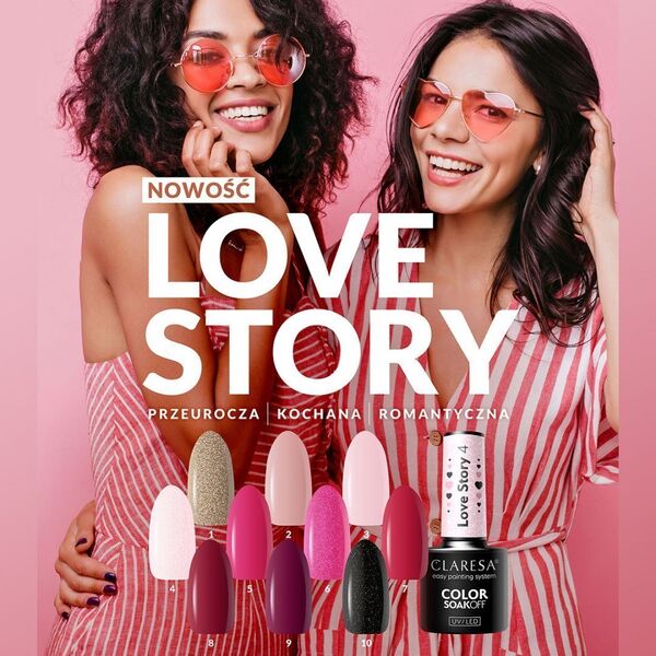 Activeshop CLARESA Lakier Hybrydowy LOVE STORY 7 - 5g