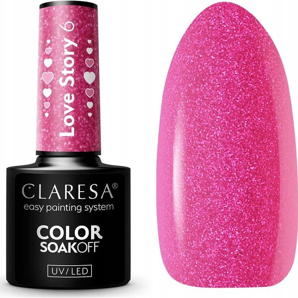Claresa Claresa lakier hybrydowy LOVE STORY 6 - 5g