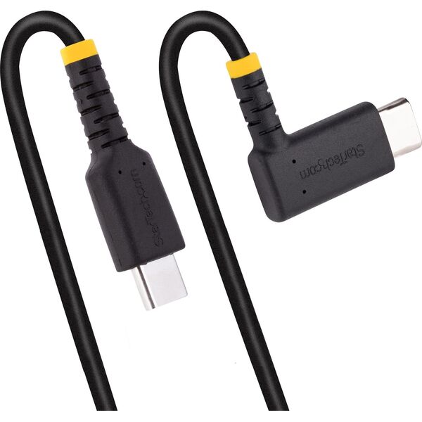 Kabel USB StarTech USB-C - USB-C 0.15 m Czarny (R2CCR-15C-USB-CABLE)