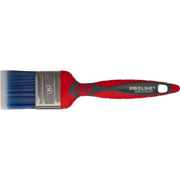 Pro-Line Pędzel płaski premium 20mm,rączka 2k-tpr,ss,akryl,proline
