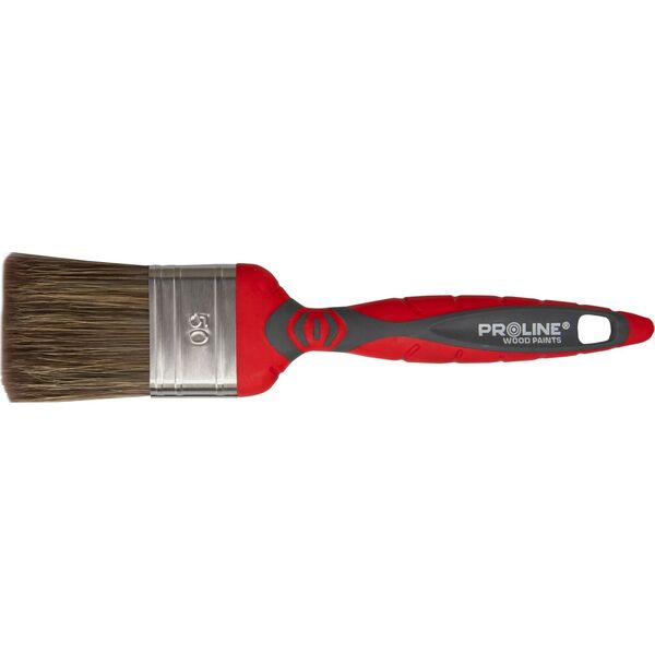 Pro-Line Pędzel płaski premium 40mm,rączka 2k-tpr,ss,do drew.,proline