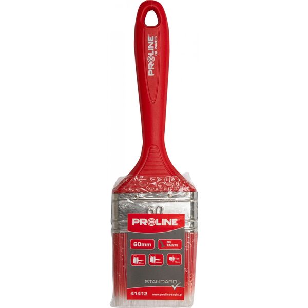 Pro-Line Pędzel płaski standard 20mm,rączka plastik,olej,proline