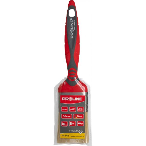 Pro-Line Pędzel płaski premium 80mm,rączka 2k-tpr,ss,uniw.,proline