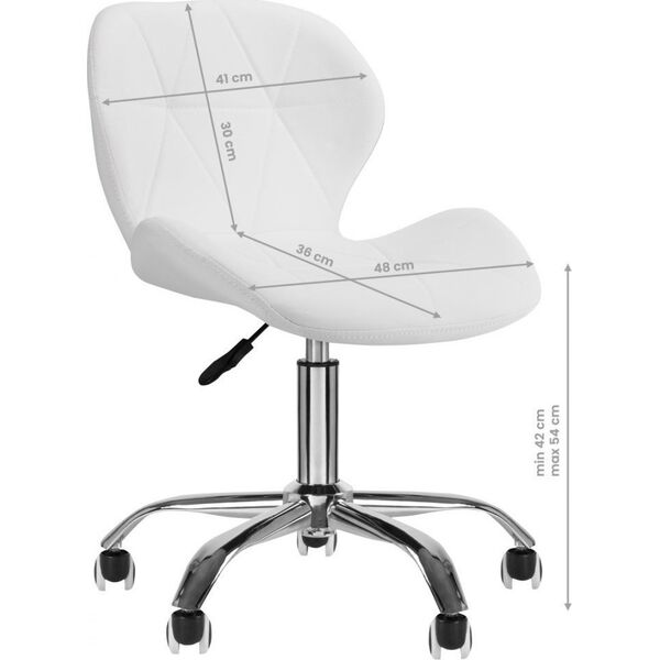 Activeshop TABORET KOSMETYCZNY QS-06 BIAŁY