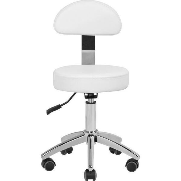 Activeshop Taboret kosmetyczny do pedicure 304-P biały