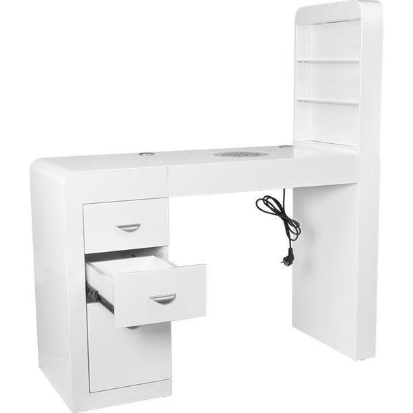 Activeshop Biurko kosmetyczne 310 białe prawe