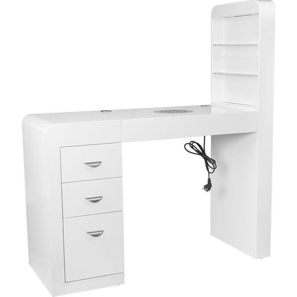 Activeshop Biurko kosmetyczne 310 białe prawe