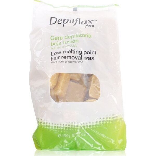Depilflax DEPILFLAX WOSK TWARDY BEZPASKOWY DO DEPILACJI 1KG NATURALNY