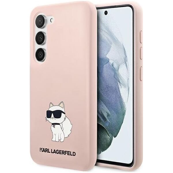 Karl Lagerfeld Etui Karl Lagerfeld KLHCS23MSNCHBCP Samsung Galaxy S23+ Plus hardcase różowy/pink Silicone Choupette