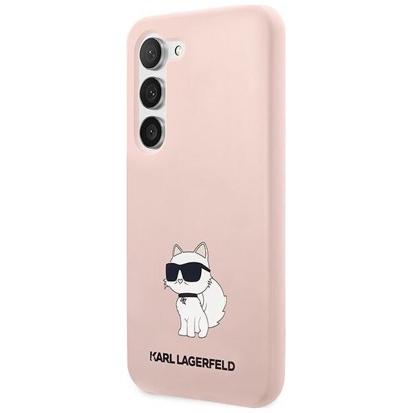 Karl Lagerfeld Etui Karl Lagerfeld KLHCS23MSNCHBCP Samsung Galaxy S23+ Plus hardcase różowy/pink Silicone Choupette