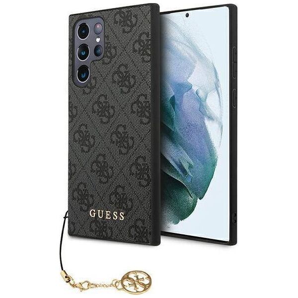 Guess Etui Guess GUHCS23LGF4GGR Samsung Galaxy S23 Ultra szary/grey hardcase 4G Charms Collection