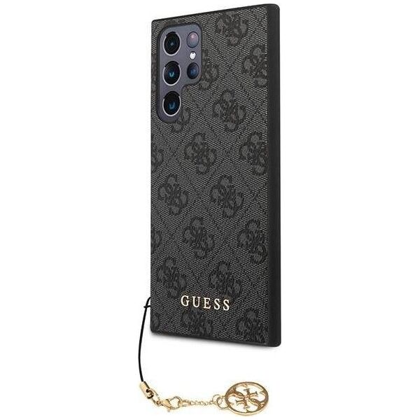Guess Etui Guess GUHCS23LGF4GGR Samsung Galaxy S23 Ultra szary/grey hardcase 4G Charms Collection