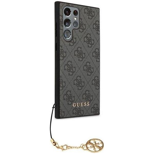 Guess Etui Guess GUHCS23LGF4GGR Samsung Galaxy S23 Ultra szary/grey hardcase 4G Charms Collection