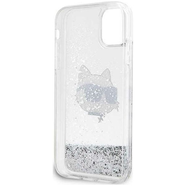 Karl Lagerfeld Etui Karl Lagerfeld KLHCN61LNCHCS Apple iPhone 11/XR srebrny/silver hardcase Glitter Choupette Head