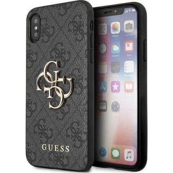 Guess Etui Guess GUHCPX4GMGGR Apple iPhone XS/X szary/grey hardcase 4G Big Metal Logo