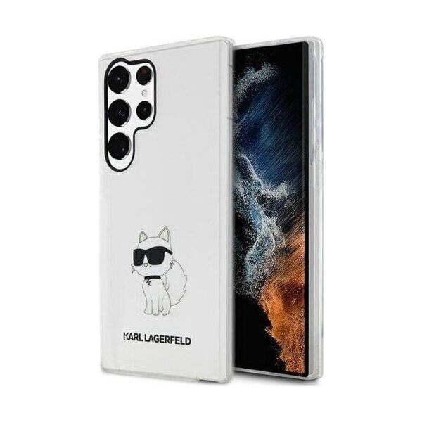 Karl Lagerfeld Etui Karl Lagerfeld KLHCS23LHNCHTCT Samsung Galaxy S23 Ultra transparent hardcase Ikonik Choupette