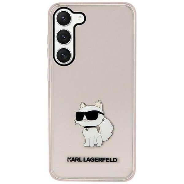 Karl Lagerfeld Etui Karl Lagerfeld KLHCS23SHNCHTCP Samsung Galaxy S23 różowy/pink hardcase Ikonik Choupette