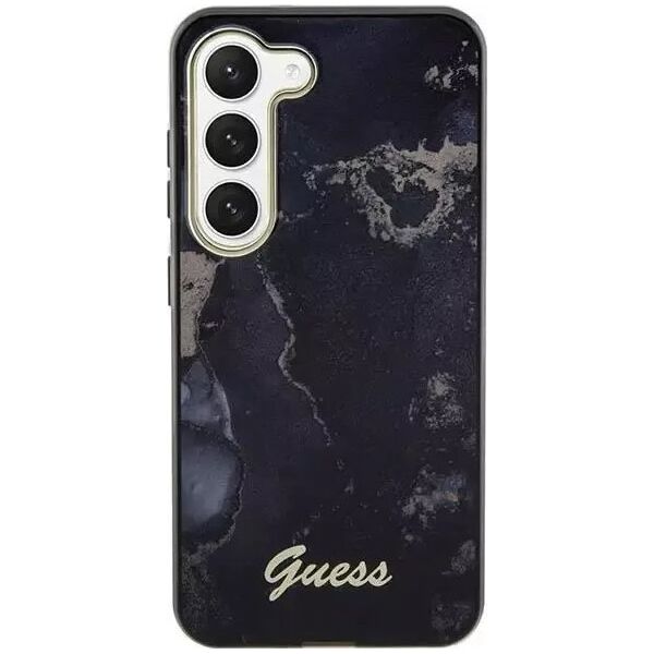 Guess Etui Guess GUHCS23MHTMRSK do Samsung Galaxy S23+ Plus S916 czarny/black hardcase Golden Marble Collection