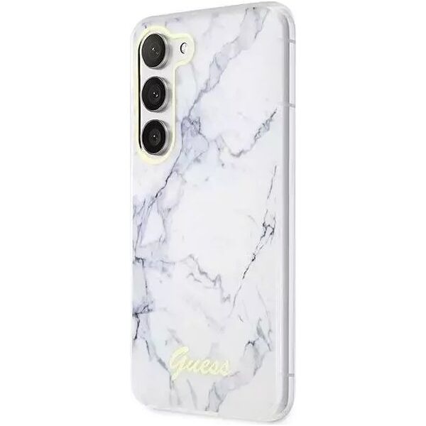 Guess Etui Guess GUHCS23MPCUMAH do Samsung Galaxy S23+ Plus S916 biały/white hardcase Marble