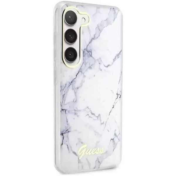 Guess Etui Guess GUHCS23MPCUMAH do Samsung Galaxy S23+ Plus S916 biały/white hardcase Marble