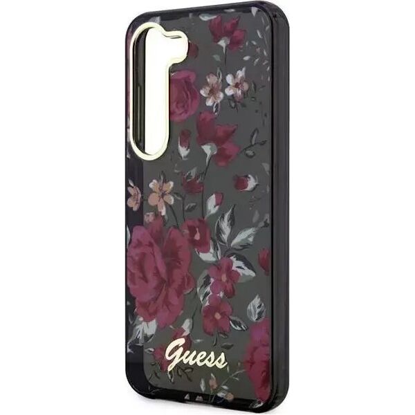 Guess Etui Guess GUHCS23SHCFWSA do Samsung Galaxy S23 zielony/kaki hardcase Flower Collection