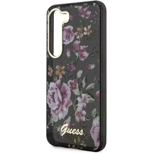 Guess Etui Guess GUHCS23MHCFWSK do Samsung Galaxy S23+ Plus S916 czarny/black hardcase Flower Collection