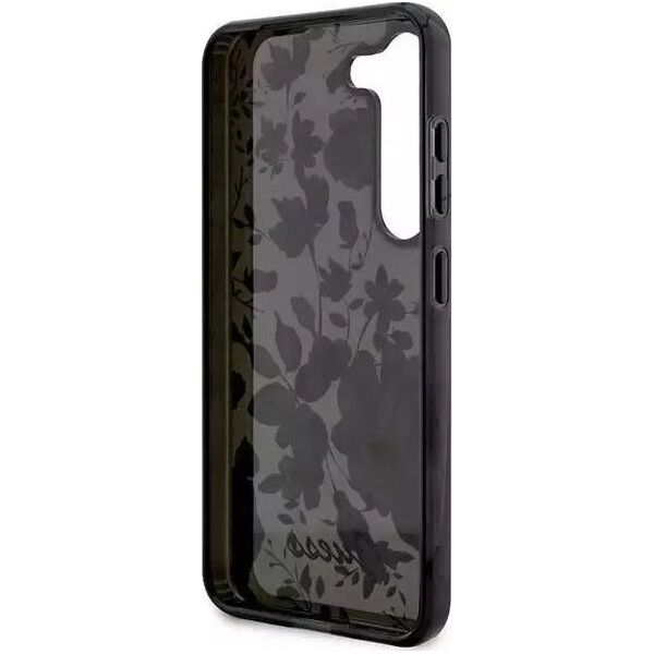 Guess Etui Guess GUHCS23MHCFWSK do Samsung Galaxy S23+ Plus S916 czarny/black hardcase Flower Collection