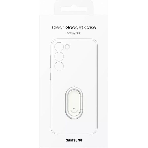 Samsung Etui Samsung Clear Gadget Case do Samsung Galaxy S23+ Plus pokrowiec ring holder podstawka przezroczyste
