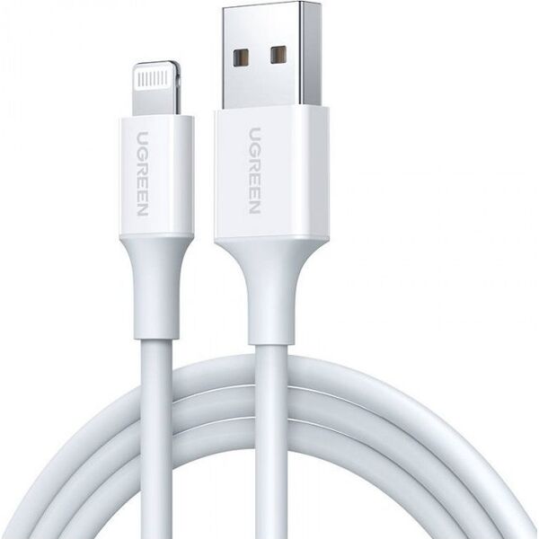 Kabel USB Ugreen USB-A - USB-C 0.5 m Biały (80313)
