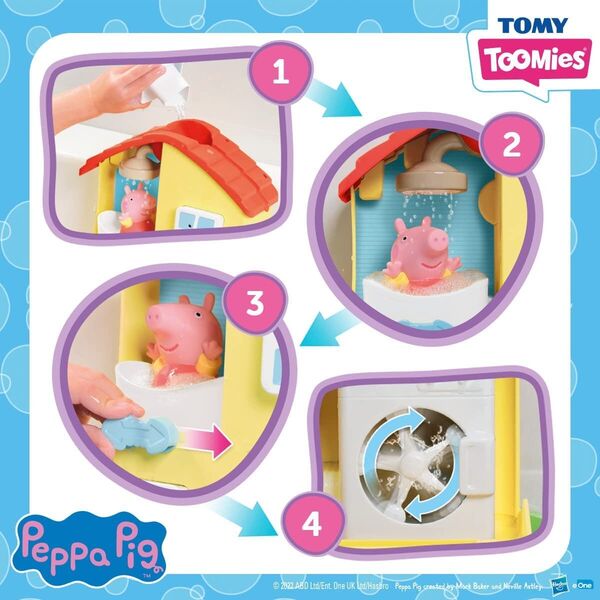 Figurka Tomy TOMY TOOMIES - ŚWINKA PEPPA - DOMEK KĄPIELOWY - E73415