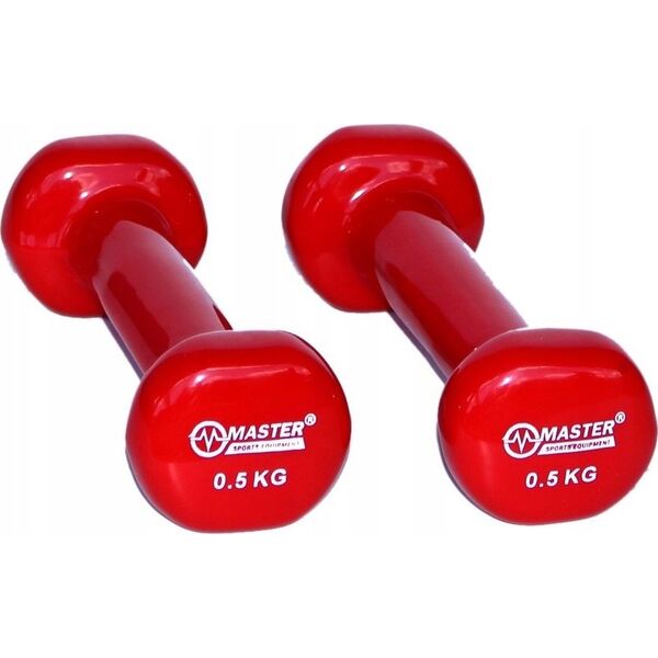 Master Hantelki Żeliwne Pokryte Winylem 0,5 kg x2
