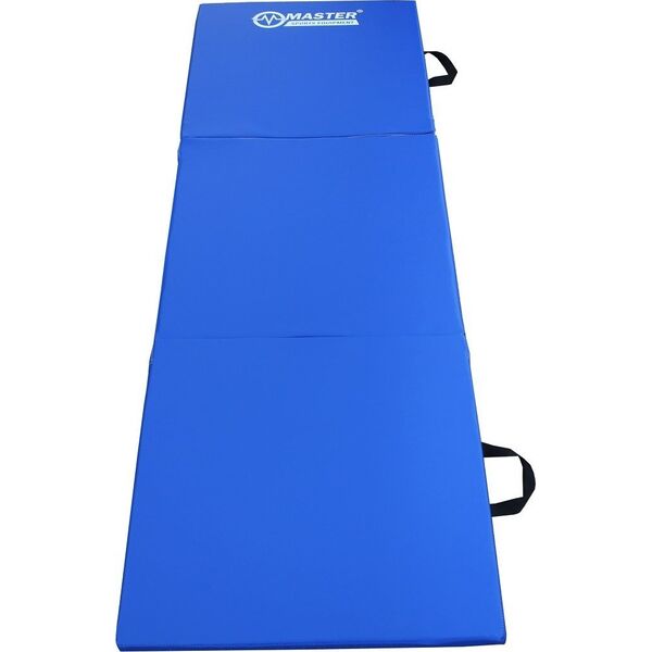 Master Materac gimnastyczny 3-częściowy MAS4A493 180 cm x 60 cm x 3.5 cm niebieski