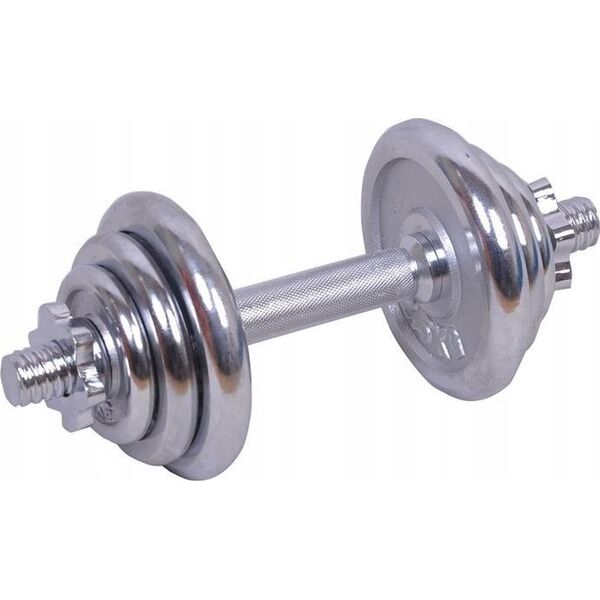 Spartan Zestaw - Chromowana Sztanga + Talerze 2 x 2,5 kg 2 x 1,25 kg SPARTAN
