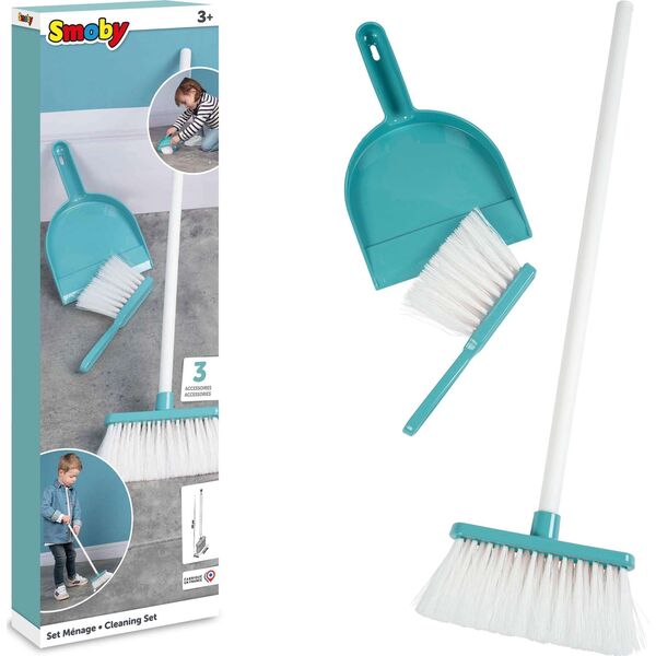 Smoby Zestaw do sprzątania zmiotka szufelka miotła SMOBY